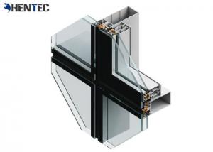 Quality Powder Painted Aluminum Curtain Wall Profile , Aluminum Extrusion Profile for sale