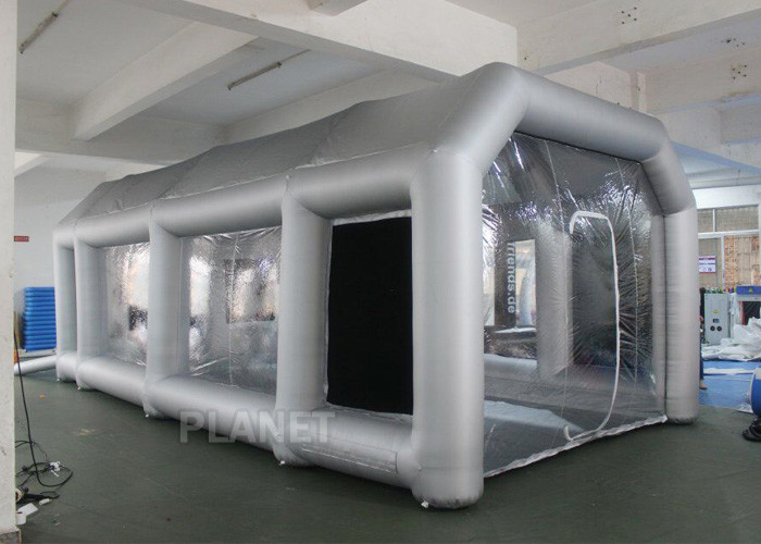 Quality Outdoor Inflatable Spray Booth With Two Blowers Removeable Filter for sale