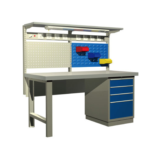 Quality Antistatic Cleanroom ESD Fixed Workbench Tabletop Adjustable Work Bench for sale