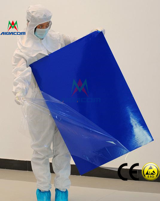 Quality 0.06KG 18x36 Inch  Anti UV 170kg/Cm² Tensile Strength ESD Sticky Mat for sale