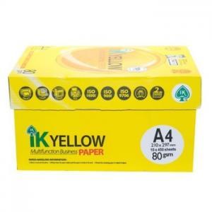 Quality IK Yellow copy Paper A4 80gsm/75gsm/70gsm for sale