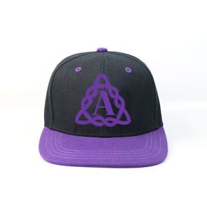 Quality Adults Flat Brim Snapback Hats Custom Logo Flat Bill Cap With Plastic Buckle for sale