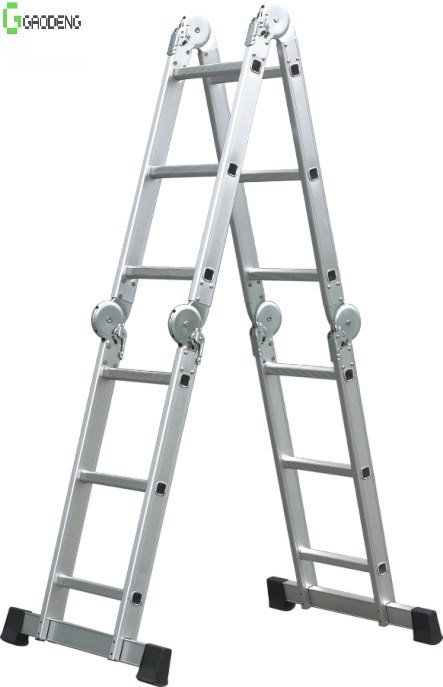 Quality Multifunctional Hinged Aluminum Ladder Steps Folding for sale
