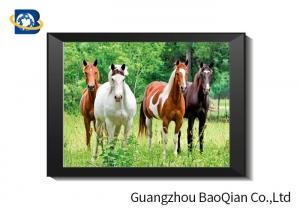 Quality 0.6 MM Custom Size 3D Horse Pictures For Adverting / Decoration Three Filps for sale