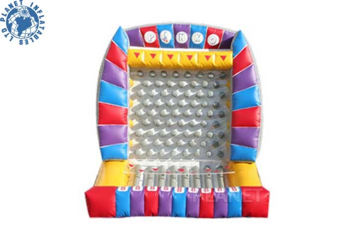 Quality 0.55mm Plato PVC Tarpaulin Inflatable Carvinal Game Rental / Giant Inflatable Plinko Prize Game for sale