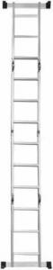Quality 150KG Portable Aluminum Ladder 12 Steps 1.4mm Fold Up for sale