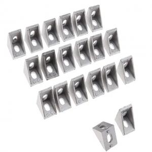 Quality Custom T8 Aluminum Profile Metal Die Cast Angle Connector Slot Bracket for sale