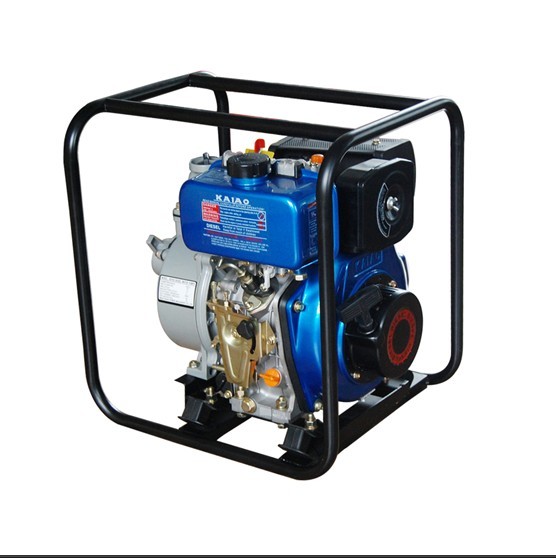 Quality 5.5L Fuel Tank 3600 Rpm 4'' Water Pump , High Pressure Diesel Water Pump for sale