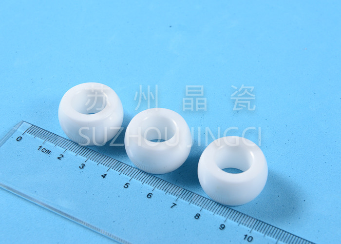 Quality Rust Resistant Alumina Ceramic Parts , Spheral Structure Parts White Zirconia Anti - Abrasion for sale
