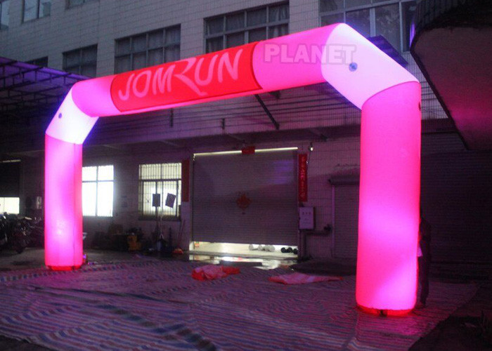 Quality Custom Advertising LED Inflatable Start Finish Arch For Event for sale