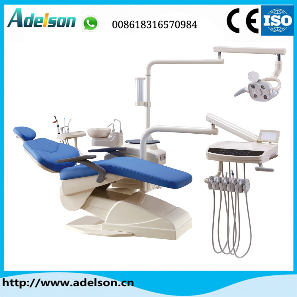 Quality Hot sale electrical dental chair unit with down-mounted instrument tray for sale