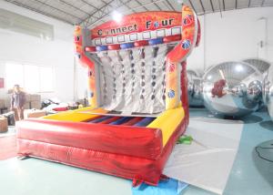 Quality Adults Kids PVC Interactive Carnival Games Inflatable Basketball Connect 4 Game Inflatable Basketball Shooting Game for sale