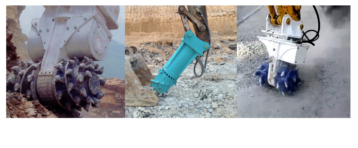 FAG Excavator Drum Cutter Attachment Q235B Rock Grinder Attachment