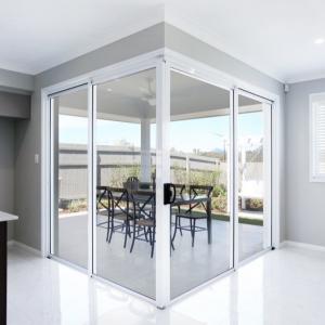 Quality Recyclable Aluminum Framed Sliding Glass Doors White Hotel for sale