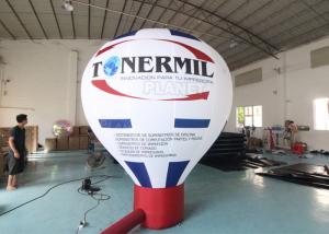 Quality Roof Advertising Giant Model Hot Air Balloon Shape Inflatable Ground Balloons For Promotional Advertising for sale