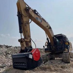 Quality 3.5 Ton Digger Crusher Bucket Hardox 400 Excavator Rock Crusher for sale