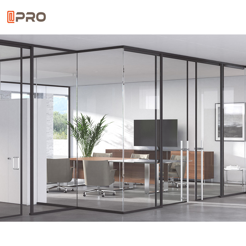 Quality Modern Sliding Office Glass Partitions Room Wall Panel Divider for sale