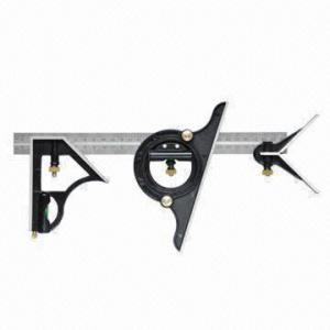 Quality Black Steel Multipurpose Cutting Combination Square for sale
