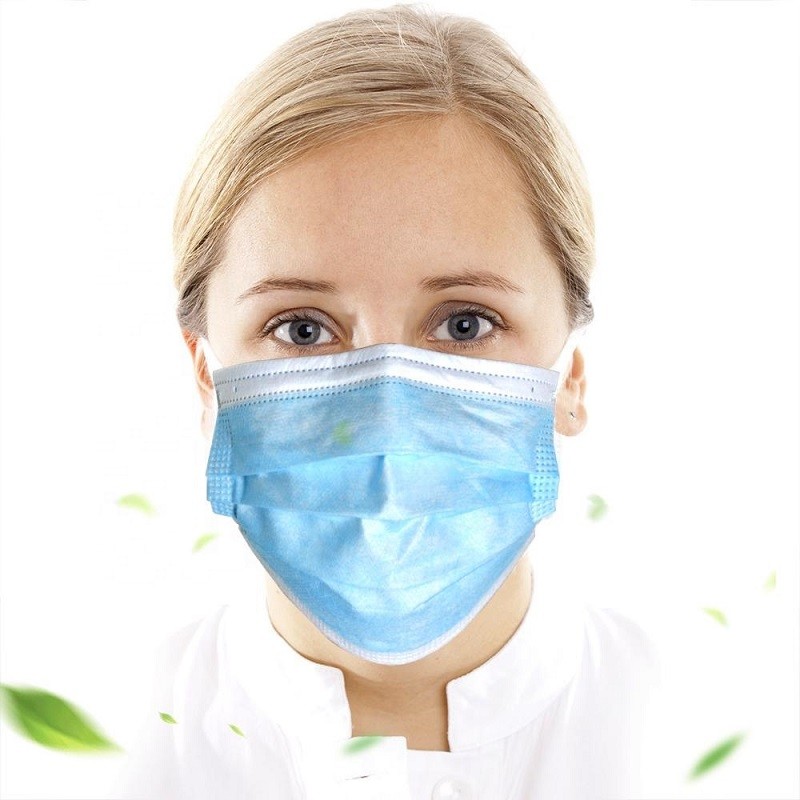 Quality Blue Disposable Earloop Face Mask Anti Virus Protection For Food Service for sale