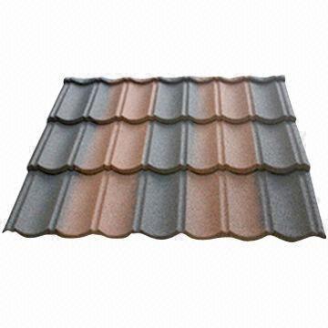 Quality Stone-coated Metal Roof Tiles in Various Colors and Styles, Light and Strong, 30 Years Warranty for sale