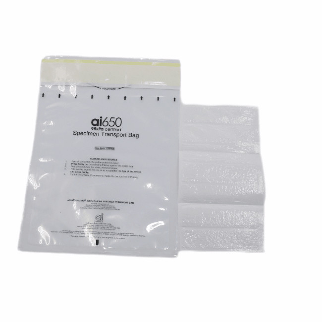 Quality Plastic Laboratory Biohazard Specimen Transport Self-Adhesive Bags for sale