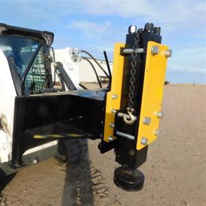 Quality Q345B Wood Post Driver Skid Steer Vibrating  For Mini Excavator for sale