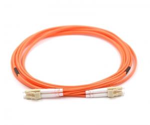 Quality 1m LC To LC Duplex OM1 Fiber Optic Patch Cable For Hazardous Areas Pull Proof Jacket for sale