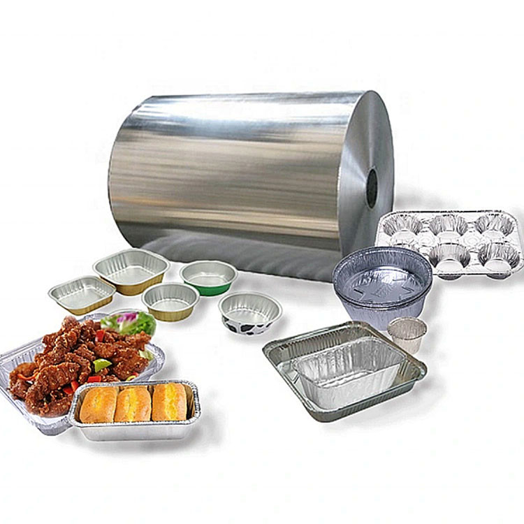 Quality Household Aluminum Foil 40 Microns 12 Microns Aluminum Jumbo Roll Food Packaging for sale