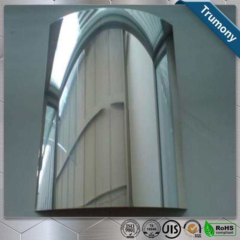 Quality Customized Mirror Polished Aluminium Sheet , Mirror Finish Aluminium Sheet for sale