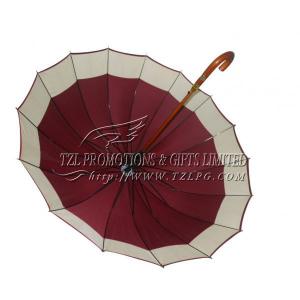 Quality Promotional Wooden handle Umbrellas, LOGO printing available Straight Umbrella ST-W305 for sale