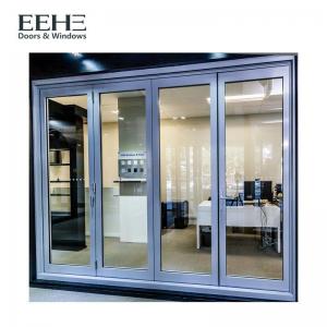 Quality Long Life Span Aluminium Folding Doors For Exterior Customized Extrusion Thickness for sale