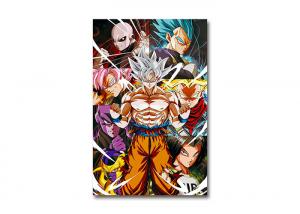 Quality PET Lenticular Flip 3D Lenticular Triple Transition Dragon Ball Goku Anime Poster For Wall Art Poster for sale