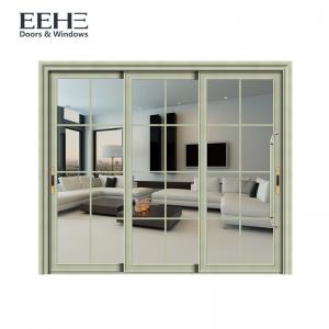 Quality Space Saving Luxury Aluminium Sliding Patio Doors With Laminated Glass Color for sale