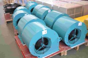 Quality Single Phase 4 Pole Double Inlet Centrifugal Fan 10 Inch Blade Converter Cooling for sale