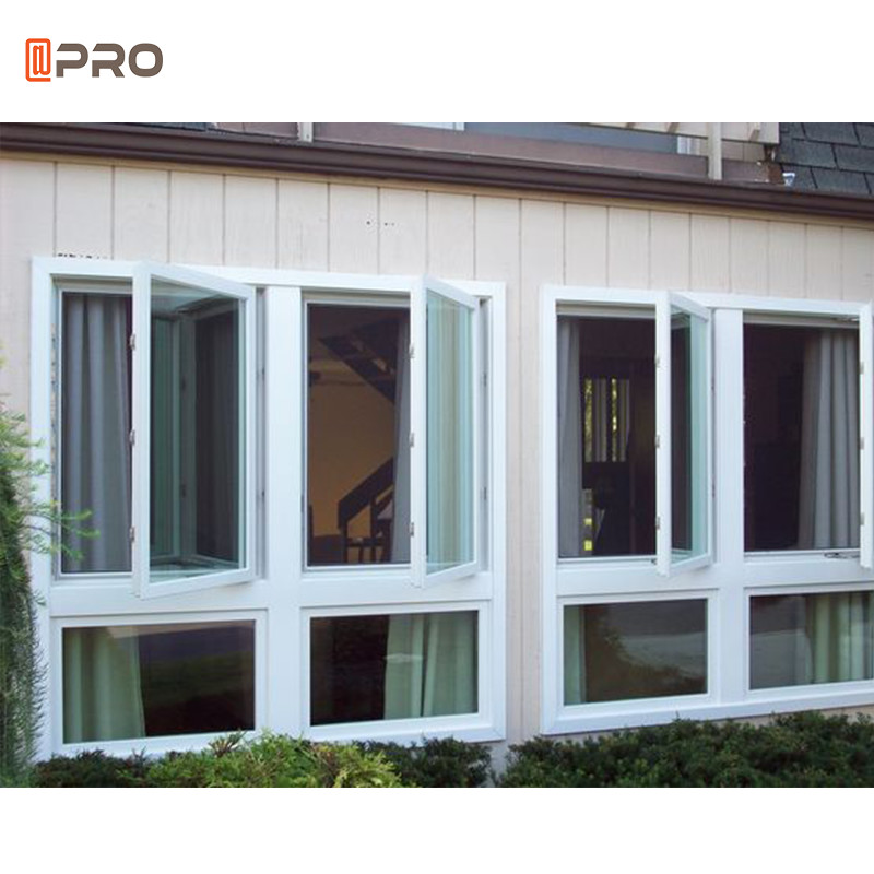 Quality Double Glass Aluminum Casement Windows With Screen Acoustic Insulation for sale