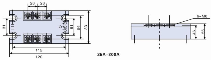 120mm 300A SCR Voltage Regulator