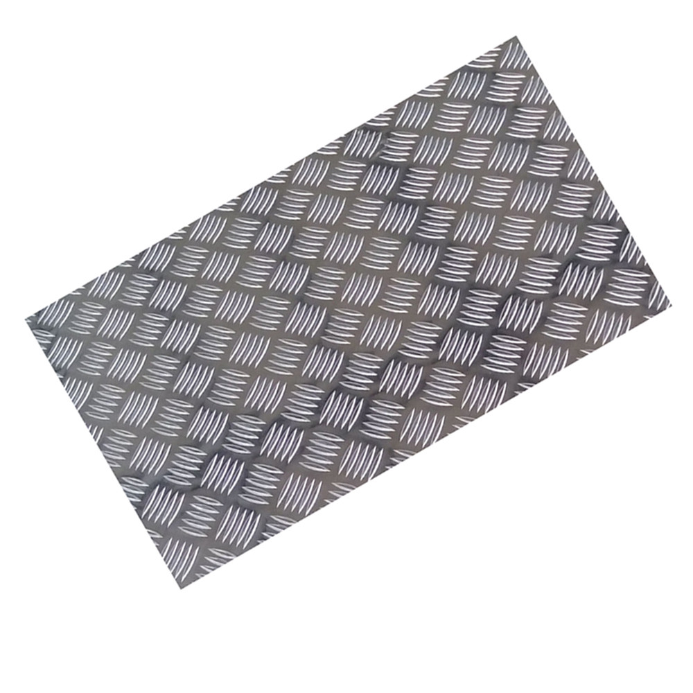 Quality Embossed Aluminum Checkered Plate 3003 1100 5 Bar Pattern For Car Truck for sale