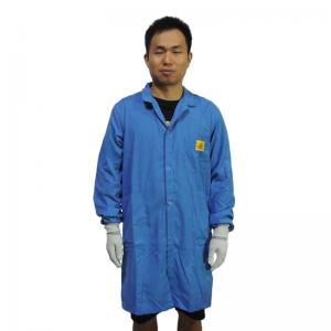 Quality 150gsm Cotton ESD Smock for sale