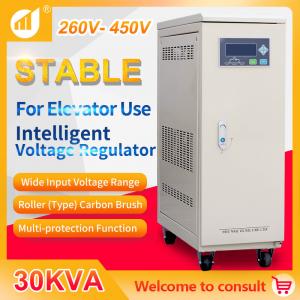 Quality Voltage Stabilizer 30 kVA Three Phase for Elevator Specific for sale
