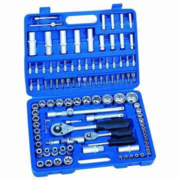 Quality 108-piece 1/4 and 1/2-inch Socket Wrench Set for sale