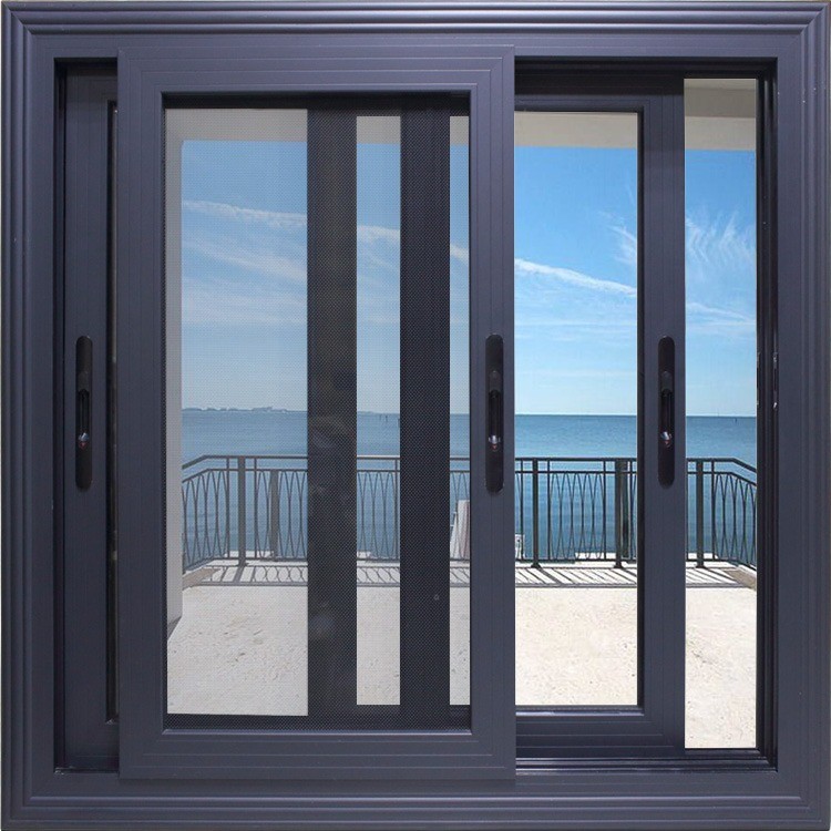 Quality Wood Grain Aluminum Metal Frame Casement Windows Thermal Break for sale