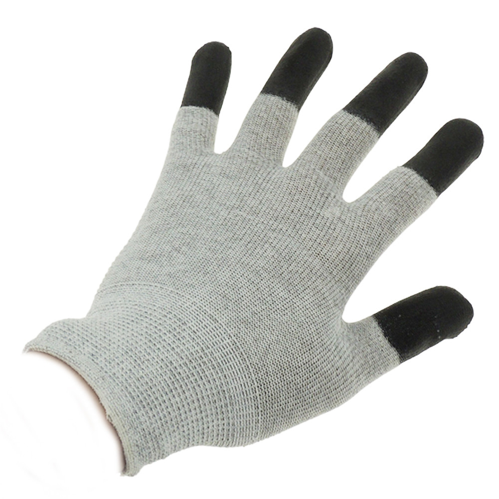 Quality Antistatic Cleanroom Lab 10e7 Ohms ESD Dotted Gloves for sale