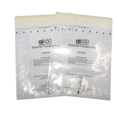 Quality Biological Specimen Self-Sealing Transport Bag For Medical Test for sale