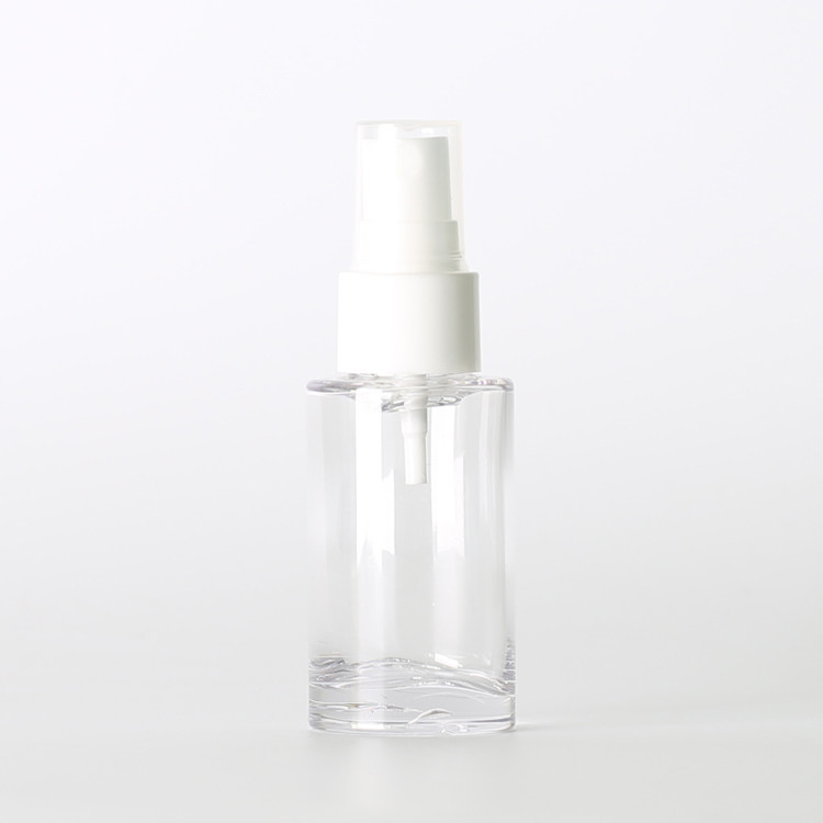 Quality 30ml 4oz Pump Water Spray Bottle Round Shape Clear Color With Fine Mist for sale