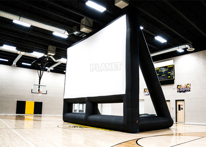 Quality Commercial 210D Inflatable Projector Movie Screen With Blower for sale