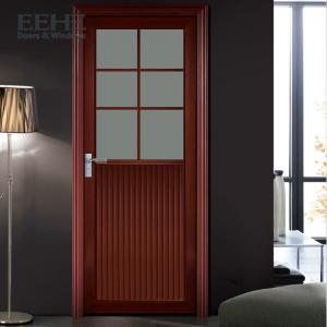 Quality Safety Modern Aluminium Interior Doors / Glass Acoustic Aluminium Bedroom Doors for sale