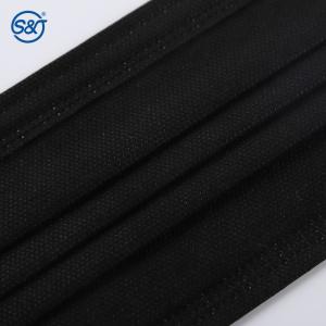 3/4 layer Black Disposable Face Mask Factory Direct Sales Black Disposable Face