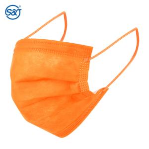 S&J CE EN14683 Good Quality Breathable Disposable Black Face Mask 3 ply Medical