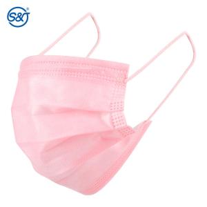 S&J CE EN14683 Good Quality Breathable Disposable Black Face Mask 3 ply Medical