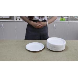 Disposable sugarcane bagasse dishes compostable biodegradable plates